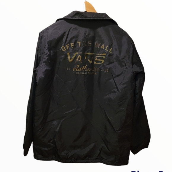 Vans off the wall windbreaker lined button Jacket - Picture 2 of 7